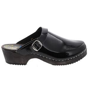 Torpatoffeln King of clogs patent leather clogs